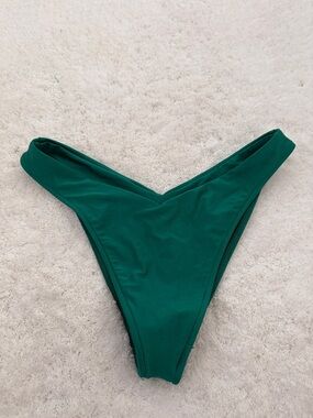 Frankie's Bikinis Deep Green V-Front Bikini Bottom